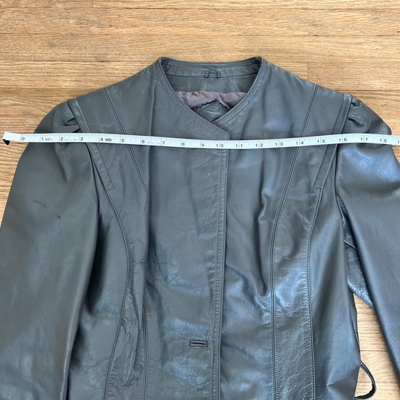 Vintage Gray Sheplers Leather Jacket - Picture 11 of 16